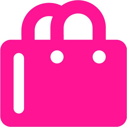 Deep Pink Shopping Bag Icon