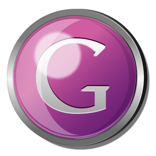 Google Round Metal Button