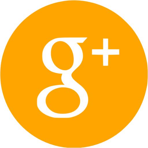 Orange Google Plus Icon
