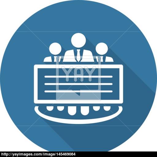 Company Profile Icon Flat Design Vector