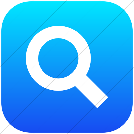 Flat Rounded Square White On Ios Blue Gradient Raphael