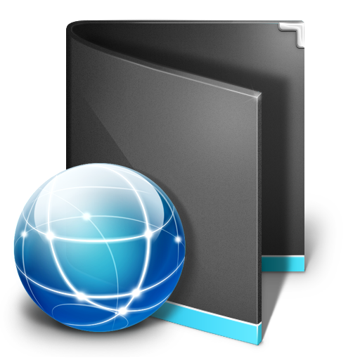 Sites Folder Black Icon