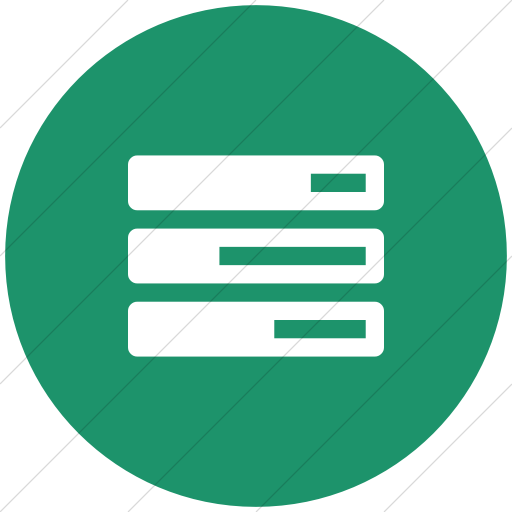 Flat Circle White On Aqua Bootstrap Font Awesome Tasks Icon