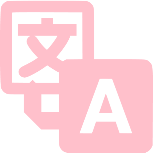Pink Google Translate Icon