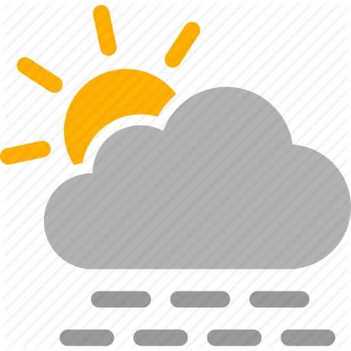 Fog, Foggy, Mist, Misty, Sun, Sunny, Weather Icon