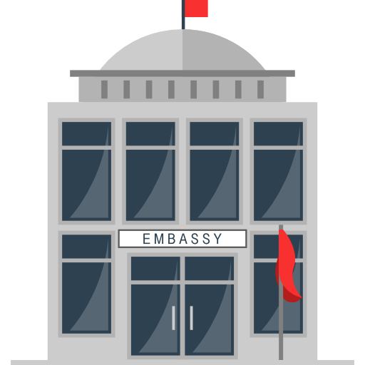 Building, Country, Government, Buildings, Embassy Icon