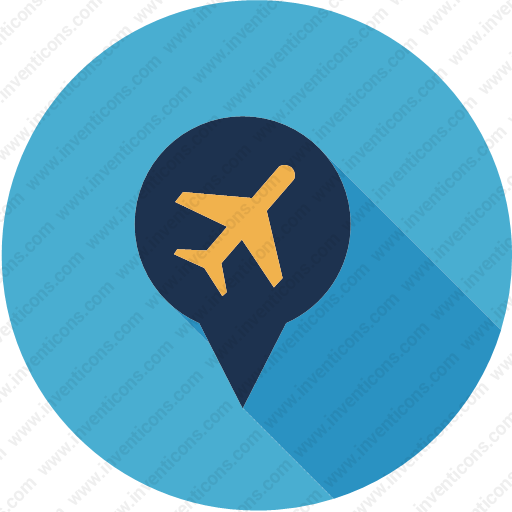 Download Location,map,gps,navigation,pin,plane Icon Inventicons