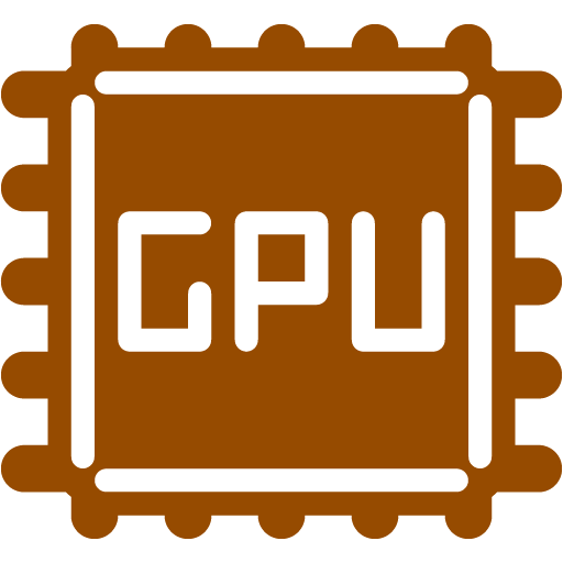 Brown Cpu Icon