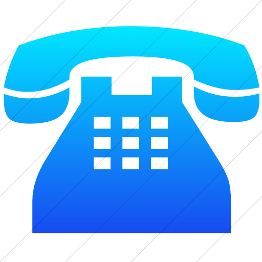 Simple Ios Blue Gradient Classica Traditional Telephone
