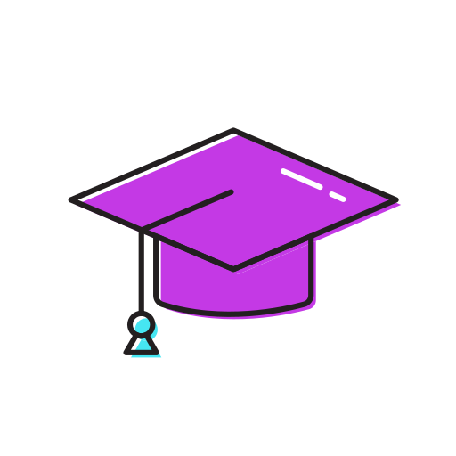Graduation, Hat Icon Free Of Colourful Education Icons
