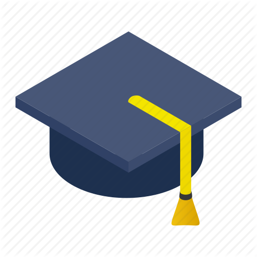 Cap, Ceremony, Graduate, Hat, Isometric, School, Student Icon