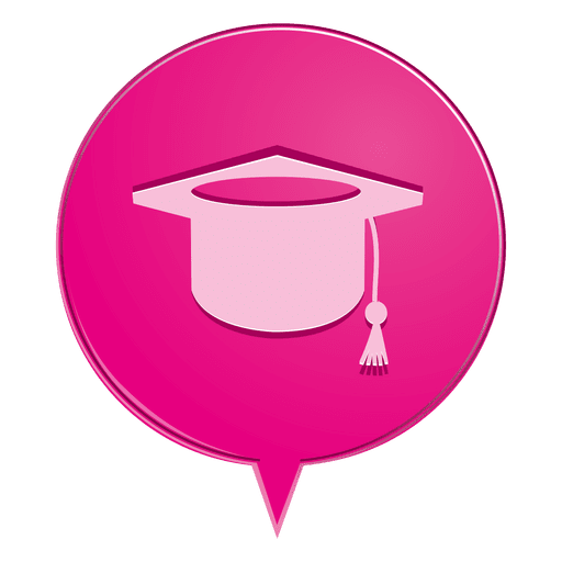 Graduate Hat Bubble Icon