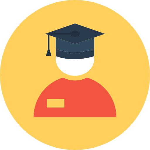 Graduate Icon Education Vectors Market