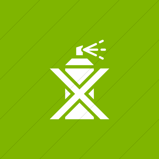 Flat Square White On Green Iconathon No Graffiti Icon