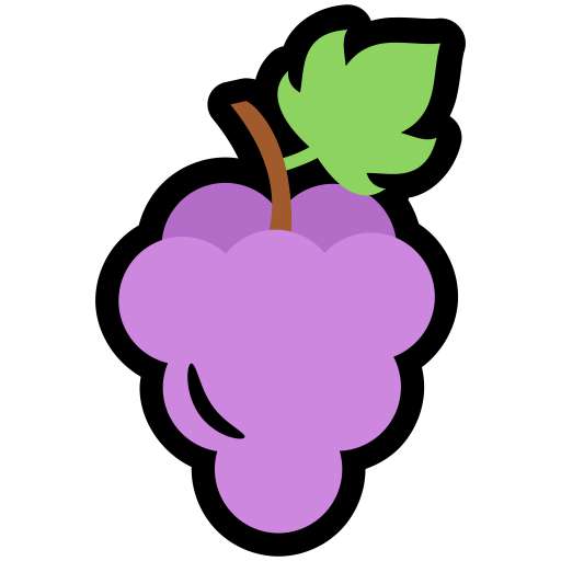 Grapes Icon Fresh Fruit Iconset Alex T