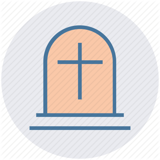 Grave, Gravestone, Graveyard, Holy Cross, Tombstone Icon