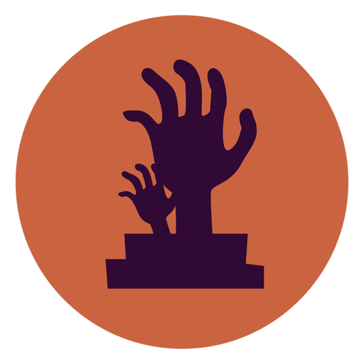 Hands Graveyard Circle Icon