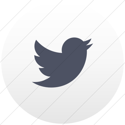 Flat Circle Blue Gray On White Gradient Social Media