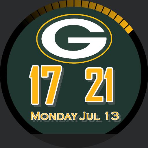 Sports Nfl Green Bay Packers Go! Pack! Go! Watchfaces