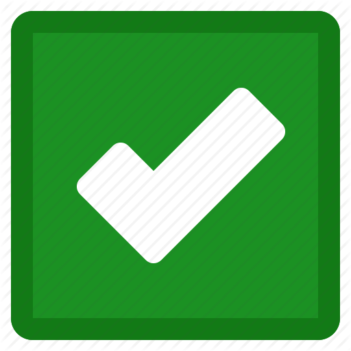 Accept, Check, Checkmark, Green, Ok, Square, Tick, Yes Icon