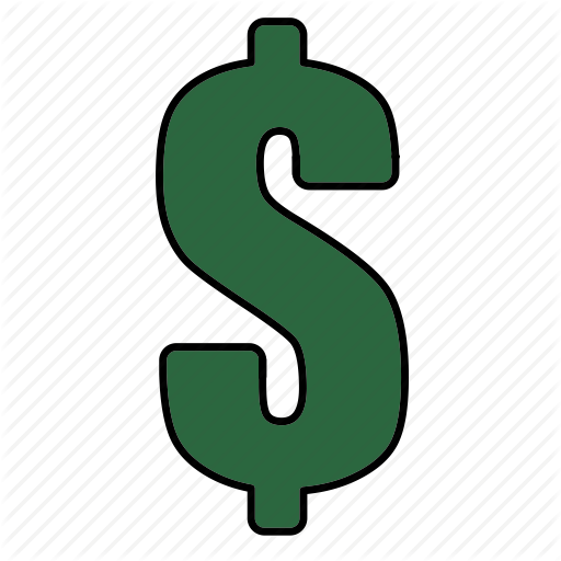 Dollar, Green, Money, Sign Icon