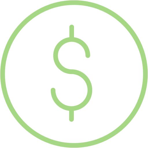 Guacamole Green Dollar Icon