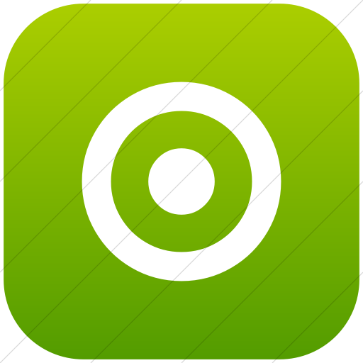 Flat Rounded Square White On Green Gradient Bootstrap