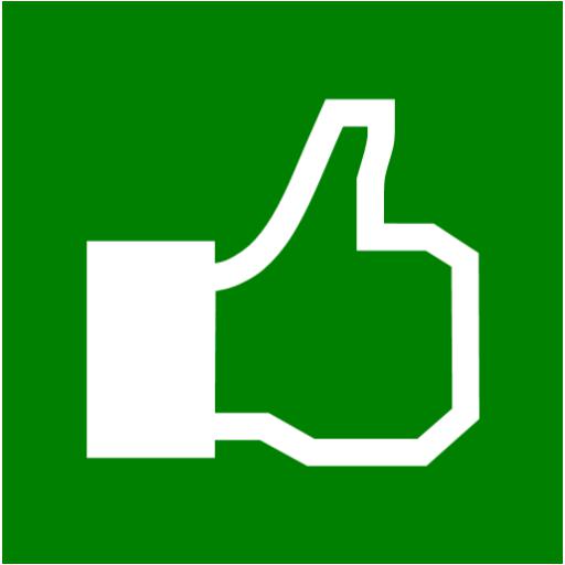 Green Facebook Like Icon