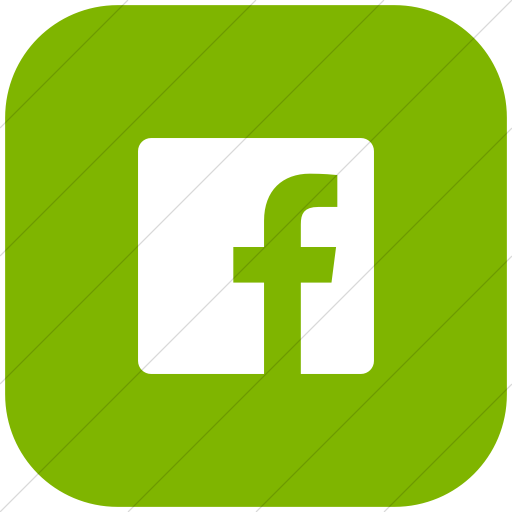 Flat Rounded Square White On Green Foundation Social