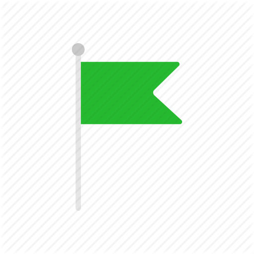 Banner, Flag, Green Flag, Notification Icon