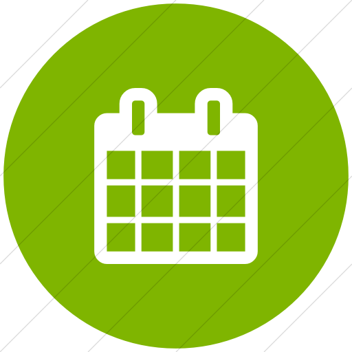 Flat Circle White On Green Bootstrap Font Awesome