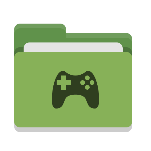 Folder, Green, Games Icon Free Of Papirus Places