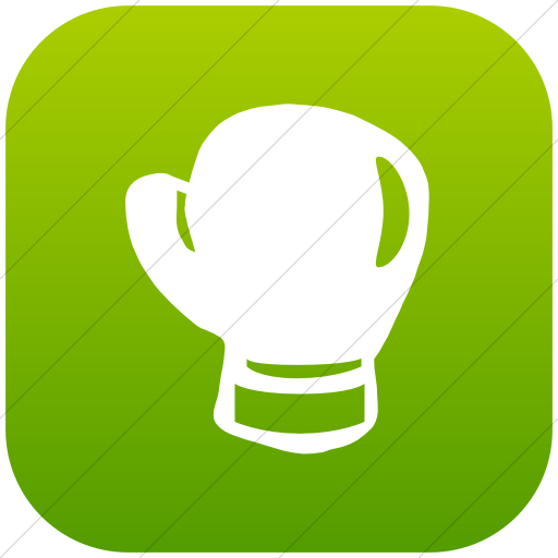 Flat Rounded Square White On Green Gradient Classica