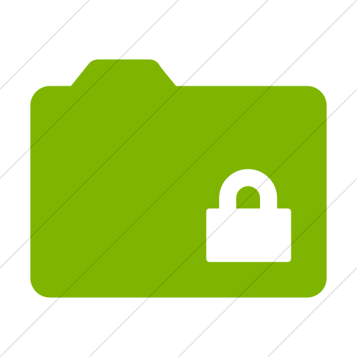 Simple Green Foundation Folder Lock Icon