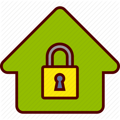 Home, House, Lock, Padlock, Safe, Security Icon