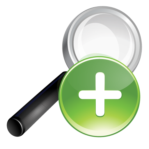 Plus, Search, Green Icon