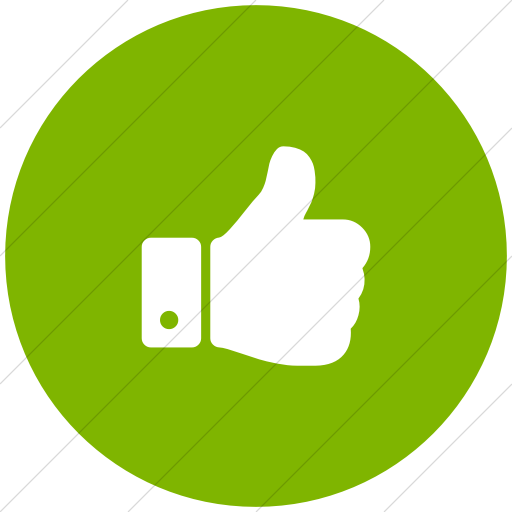 Flat Circle White On Green Bootstrap Font Awesome