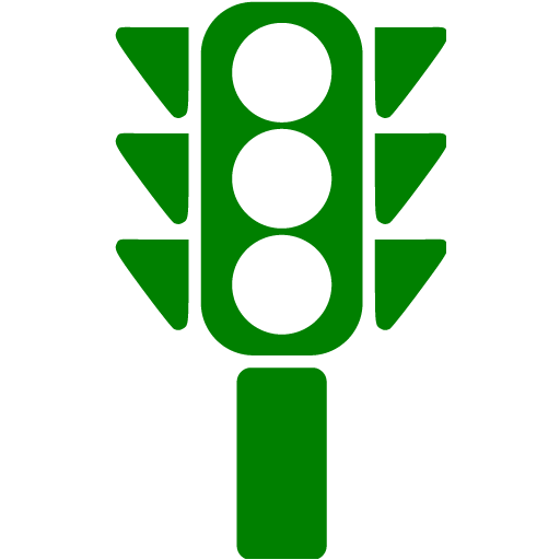 Green Traffic Semaphore Icon