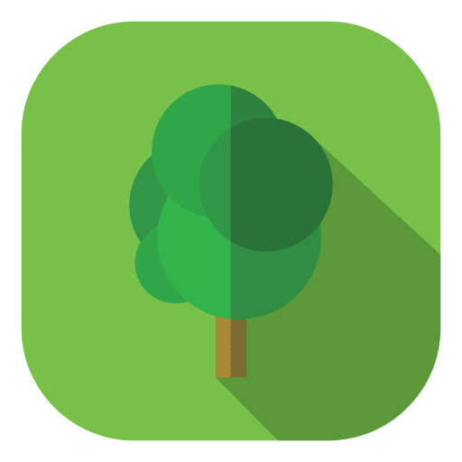 Green Square Tree Icon