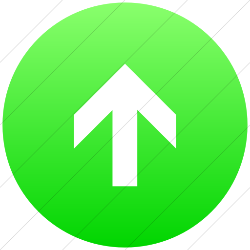 Flat Circle White On Ios Neon Green Gradient Aiga Up