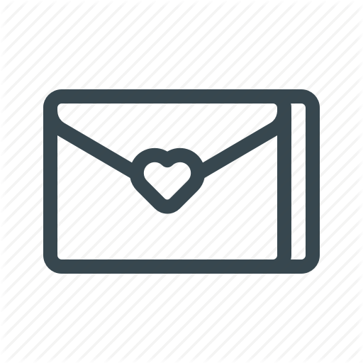 Email, Favorite, Greeting Card, Heart, Letter, Love, Mail Icon