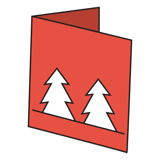 Winter Greeting Card Cartoon Icon