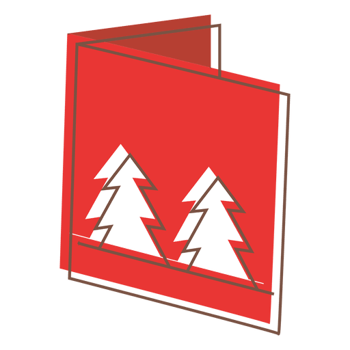 Winter Greeting Card Cartoon Icon