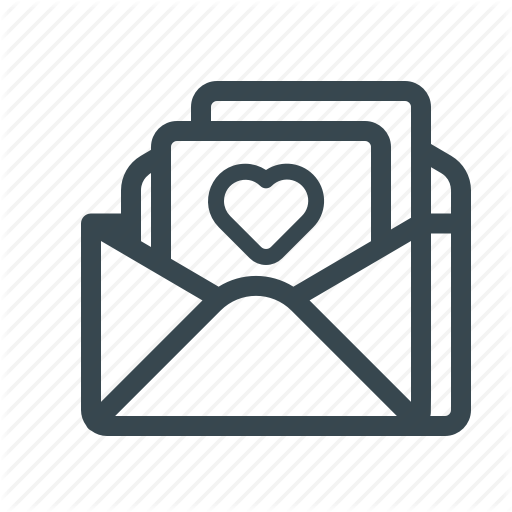 Email, Favorite, Greeting Card, Heart, Letter, Love, Mail Icon
