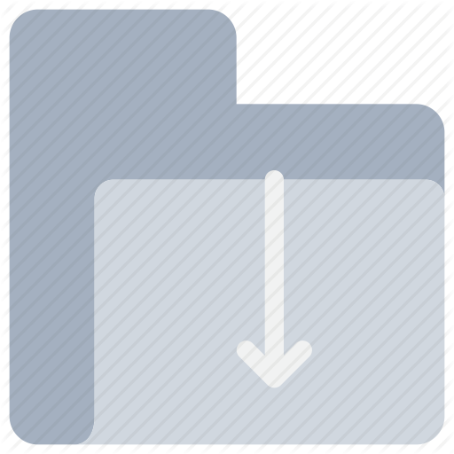 Arrow, Data, Document, Download, Folder Icon