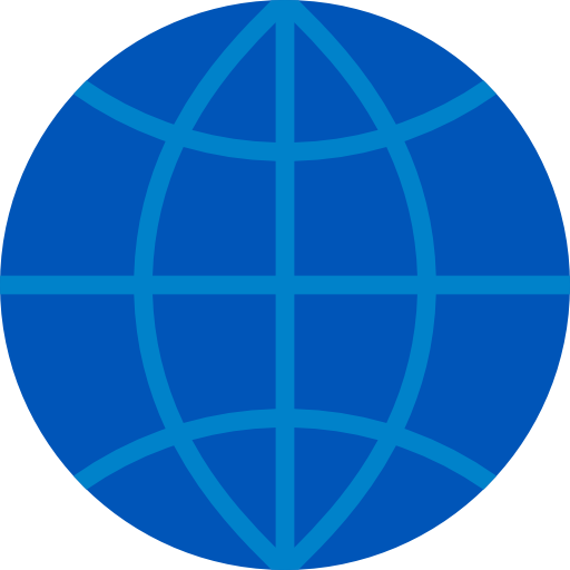 Earth Grid, Wireless Internet, Globe Grid Icon