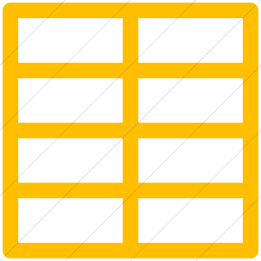 Simple Yellow Layouts Outline Grid Icon