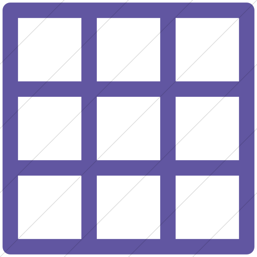 Simple Purple Layouts Outline Grid Icon