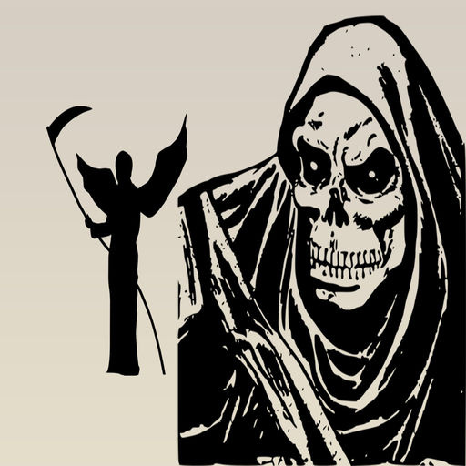 Grim Reaper Death Is Coming Stickers