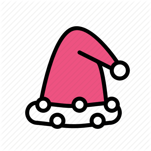 Christmas, Party, Santahat, Winter Icon